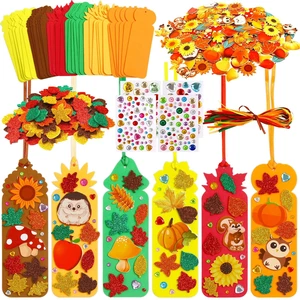 Fancy Land Fall Bookmark Craft Kits Thanksgiving Foam Crafts for Kids 36Set Fancy Land Fall Bookmark Craft Kits Thanksgiving Foam Crafts for Kids 36Set