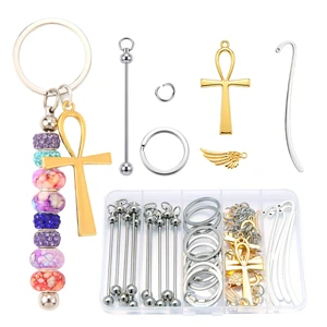 10 Pcs Beadable Bookmark Making kit Blanks DIY Metal Bookmarks with 5 Gold Cross & 5 Gold Wing Charms, Beaded Craft Jewelry Making Kit for Book Lovers, Includes Storage Box 10 Pcs Beadable Bookmark Making kit Blanks DIY Metal Bookmarks with 5 Gold Cross & 5 Gold Wing Charms, Beaded Craft Jewelry Making Kit for Book Lovers, Includes Storage Box