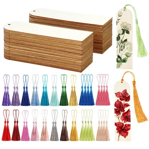 50 Pcs Wooden Bookmarks, Unfinished Wooden Bookmarks with 50 Pcs Tassels, DIY Blank Wood Bookmark for DIY Art Crafts, Birthday Gifts, Christmas Party Decoration (Arch Shape) 50 Pcs Wooden Bookmarks, Unfinished Wooden Bookmarks with 50 Pcs Tassels, DIY Blank Wood Bookmark for DIY Art Crafts, Birthday Gifts, Christmas Party Decoration (Arch Shape)