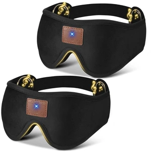 2-Pack 3D Sleep Mask with Bluetooth Headphones, Sleep Headphones, Bluetooth Sleep Eye Mask with Adjustable Hook and Loop, Ultra-Thin Stereo Speakers Perfect for Men/Women Sleeping Gifts 2-Pack 3D Sleep Mask with Bluetooth Headphones, Sleep Headphones, Bluetooth Sleep Eye Mask with Adjustable Hook and Loop, Ultra-Thin Stereo Speakers Perfect for Men/Women Sleeping Gifts