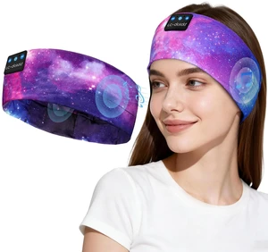 LC-dolida Sleep Headphones Bluetooth 5.4, Headband Headphones Earphones Wireless, Sleep Mask for Gifts,Workout,Jogging,Yoga(Purple) LC-dolida Sleep Headphones Bluetooth 5.4, Headband Headphones Earphones Wireless, Sleep Mask for Gifts,Workout,Jogging,Yoga(Purple)