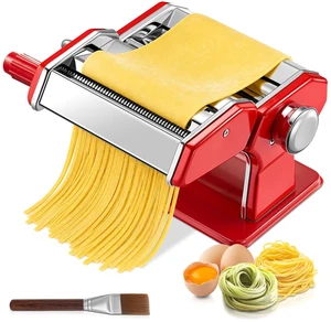 FOHERE Manual Pasta Maker, 7 Adjustable Thickness, 3-in-1 FOHERE Manual Pasta Maker, 7 Adjustable Thickness, 3-in-1