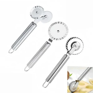 3 PCS Stainless Steel Pastry Wheel Cutter/Ravioli Cutter/Pizza Cutter Wheel Set,Fluted Pasta Crimping Wheel Dough Crimper Pie Crust Cutter,Ergonomic handle, Easy to use and clean 3 PCS Stainless Steel Pastry Wheel Cutter/Ravioli Cutter/Pizza Cutter Wheel Set,Fluted Pasta Crimping Wheel Dough Crimper Pie Crust Cutter,Ergonomic handle, Easy to use and clean