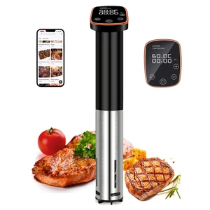 Sous Vide Machine, WiFi APP Recipes Included, Sous Vide Cooker 1100W, Immersion Circulator Precisional Cooker with Accurate Temperature, Ultra Quiet, IPX7 Waterproof, Fast Heating and Time Control Sous Vide Machine, WiFi APP Recipes Included, Sous Vide Cooker 1100W, Immersion Circulator Precisional Cooker with Accurate Temperature, Ultra Quiet, IPX7 Waterproof, Fast Heating and Time Control