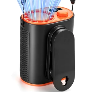 WHATOOK Waist Clip on Fan: 4000mAh Battery 15 Hours, 10m/s Cool Wind, Portable Rechargeable Wearable Personal Body Cooling Neck Fan, Handheld Cooler for Camping Travel Essentials (Black) WHATOOK Waist Clip on Fan: 4000mAh Battery 15 Hours, 10m/s Cool Wind, Portable Rechargeable Wearable Personal Body Cooling Neck Fan, Handheld Cooler for Camping Travel Essentials (Black)