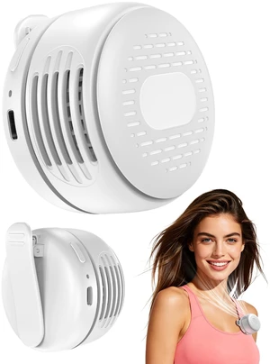 Portable Clip On Mini Fan, Personal Wearable Bladeless Fan with Sturdy Clip for Shirt Waist Bag Strap & Baby Carrier, Lightweight 2.89oz Rechargeable Whirlwind Fans for Work Travel Theme Park Wedding Portable Clip On Mini Fan, Personal Wearable Bladeless Fan with Sturdy Clip for Shirt Waist Bag Strap & Baby Carrier, Lightweight 2.89oz Rechargeable Whirlwind Fans for Work Travel Theme Park Wedding