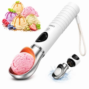 Heated Ice Cream Scoop, Rechargeable Electric Scooper for Hard Ice Cream Heated Ice Cream Scoop, Rechargeable Electric Scooper for Hard Ice Cream