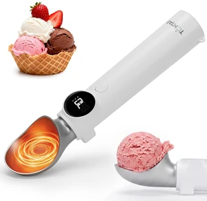 Heated Ice Cream Scoop, Rechargeable Electric Ice Cream Scooper with Smart / Dynamic Display, 3-Level Heat (120-160), IP67, Effortless Serving for Senior & Weak Hands Heated Ice Cream Scoop, Rechargeable Electric Ice Cream Scooper with Smart / Dynamic Display, 3-Level Heat (120-160), IP67, Effortless Serving for Senior & Weak Hands
