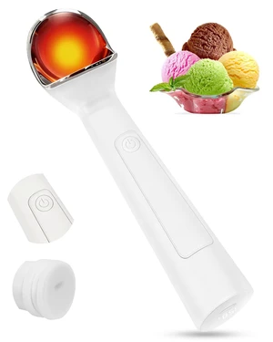 Heated Ice Cream Scoop Rechargeable, Heating Electric Ice Cream Scooper with LED Display, 158°F Warming Spoon for Hard Icecream Heated Ice Cream Scoop Rechargeable, Heating Electric Ice Cream Scooper with LED Display, 158°F Warming Spoon for Hard Icecream