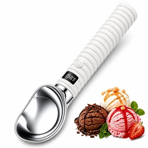 Heated Ice Cream Scoop, Rechargeable Electric Scooper with LED Display Heated Ice Cream Scoop, Rechargeable Electric Scooper with LED Display