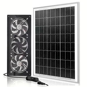 HNRLOY Solar Exhaust Fan,Solar Panel with 3 Ventilation Fans Kit,Solar Powered Fan for Shed,Chicken Coop,Attic & Greenhouse Intake or Exhaust Air,3500RPM, 15FT Cord,IP67 Waterproof HNRLOY Solar Exhaust Fan,Solar Panel with 3 Ventilation Fans Kit,Solar Powered Fan for Shed,Chicken Coop,Attic & Greenhouse Intake or Exhaust Air,3500RPM, 15FT Cord,IP67 Waterproof