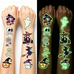 Glow in the Dark Halloween Temporary Tattoos 360 Pcs for Boys & Girls Glow in the Dark Halloween Temporary Tattoos 360 Pcs for Boys & Girls
