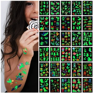 400Pcs Luminous Tattoos For Kids,Mixed Styles Temporary Tattoo Stickers,Glow In The Dark Tattoos for Boys and Girls,Mermaid Dinosaur Butterfly Fake Tattoo or more party makeup gifts 30 Sheets 400Pcs Luminous Tattoos For Kids,Mixed Styles Temporary Tattoo Stickers,Glow In The Dark Tattoos for Boys and Girls,Mermaid Dinosaur Butterfly Fake Tattoo or more party makeup gifts 30 Sheets