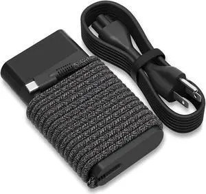 New Slim 65W HP Laptop Charger USB C : HP Spectre x360 Charger Replacement HP Chromebook/EliteBook x360/ProBook/Envy/Elite x2/Split x2,Fast Charging Type C AC Adapter Travel Power Cord Supply