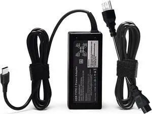 65W 45W USB Type C Charger for Dell Chromebook 3100 3500 3400 3300 5190 2-in-1,Dell Latitude 5300 5400 7200 7300 7400 HA45NM180 LA65NM190 USB-C US Power Supply Charging Cord