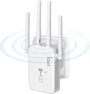 WiFi Extender 1200Mbps, WiFi Extenders Signal Booster for Home, WiFi Range Extender Signal Booster up to 8000sq.ft, WiFi Booster, WiFi Extender Outdoor, Internet Booster, Internet Extender