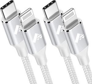 USB C to Lightning Cable 2Pack 10ft, Power Charger Cable MFi Certified Extra Long Braided Charging Cord for iPhone 14 13 12 11Pro Max Mini XS XR X 8 7 Plus SE, iPad-10 Foot