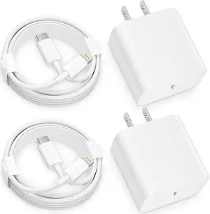 Phone 12 13 14 Fast Charger, 2-Pack 20W Type C Fast Charger Block with 6FT USB-C Fast Charging Cable Compatible with Phone 14 13 12 11 Pro Max/Pro/Plus/Mini/Xs Max/XR/X