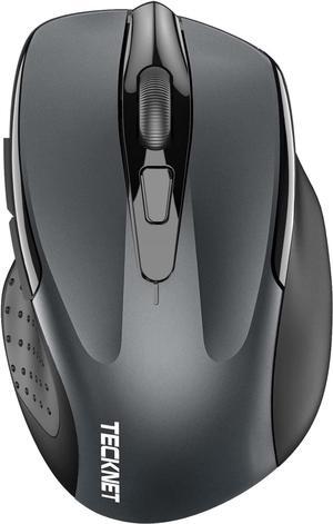 Bluetooth Mouse Wireless Mouse with 6 Buttons 5 Adjustable DPI Levels 24 Month Battery Life Ergonomic Computer Mouse for Laptop Computer Mac PC Windows Chromebook Notebook