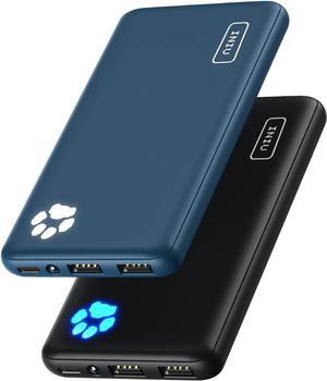 INIU [2 Pack] Portable Charger, Slimmest & Lightest USB C 10000mAh Power Bank, Triple 3A High-Speed Phone Battery Pack Compatible with iPhone 14 13 12 11 Pro X Samsung S22 S21 Google LG iPad Tablet.