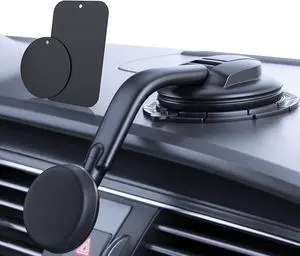 Magnetic Phone Holder for Car [ Powerful Magnets & Military-Grade Suction] Car Phone Holder Mount Dashboard Windshield Cell?Phone?Holder?Phone Stand for Car Fit for iPhone Android Automobile Cradle
