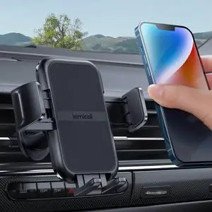 Phone Mount for Car Vent [Thick Cases Friendly] Cell Phone Holder Car Hands Free Cradle Air Vent Fit for Smartphone iPhone Cell Phone