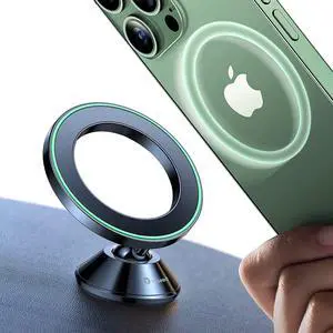 Magnetic Phone Holder for Car [20 Strongest Magnets] Dashboard Mag-Safe Car Mount [No Drop Genuine 3M Adhesive] All Metal Phone Mount for Car Dash Fit iPhone 14 13 12 Pro Max Plus All Mobile