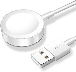 ???????? ???????????????? for  Watch Charger Magnetic Fast Charging Cable [Portable] Magnetic Wireless Charging Compatible with iWatch Series Ultra/10/9/8/7/6/SE/5/4/3/2-[3.3FT] White