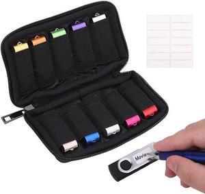 USB Flash Drive Case - Vellgo Soft Material Thumb Drive Holder case USB Drive Holder Organizer Portable Electronic Accessories Bag for USB Memory Stick with 10 Slots