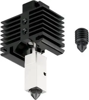 UP to 500C High Temperature Upgraded Hotend with Plated Copper Heater Block Titanium Heatbreak, Extra Hardened Steel Nozzle Compatible with BB X1 Carbon X1-Carbon Combo P1P 3D Printer (Hotend)