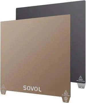 Sovol SV01pro 2023 Flexible Steel Platform, One Side Textured PEI Surface, Another Side Build Surface Sticker Sheet, Coming with Magnetic Bottom Sheet for Sovol SV01 SV01 pro SV02 3D Printer