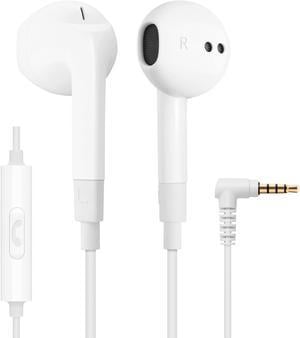 FEROX Wired Earbuds inEar Headphones 5 Year Warranty Earphones with Microphone Noise Isolation Corded for 35mm Jack Ear Buds for iPhone Samsung Computer Laptop Kids School Students
