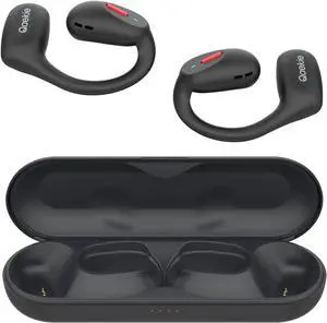 Qaekie Open Ear Headphones - Bluetooth 5.3 Wireless Headphones with Mic for iPhone & Android, Open Ear Wireless Earbuds Immersive Superior Sound, 40hrs Playtime Waterproof Sport Earbuds for Running