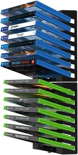 Monzlteck Video Game Case Storage Wall Mount,Gaming Accessories
