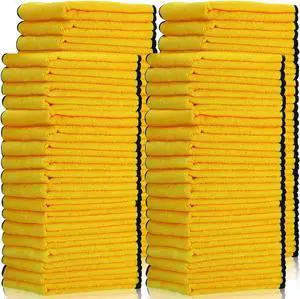 40 Pcs Yellow Microfiber Towels: 16"x16" Microfiber Drying Towels Bulk Micro Fiber Car Cleaning Cloth for Cars Drying Washing Polishing Cleaning Household Supplies 40 Pcs Yellow Microfiber Towels: 16"x16" Microfiber Drying Towels Bulk Micro Fiber Car Cleaning Cloth for Cars Drying Washing Polishing Cleaning Household Supplies