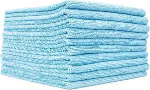 The Rag Company - Edgeless 300 - Microfiber Detailing Towels, Perfect for Removing Polishes, Sealants, and Glaze; Great for Interior Cleaning and Dirty Jobs; 300GSM, 16in x 16in, Light Blue (10-Pack) The Rag Company - Edgeless 300 - Microfiber Detailing Towels, Perfect for Removing Polishes, Sealants, and Glaze; Great for Interior Cleaning and Dirty Jobs; 300GSM, 16in x 16in, Light Blue (10-Pack)