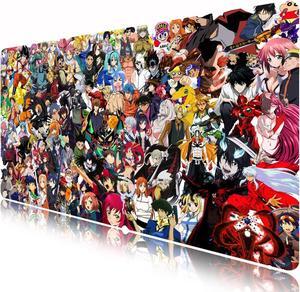 KINPLE Extended Large Gaming Mouse Pad Full Desk Keyboard Mouse Pad XXL Bigmouse Pad with Anime Waterproof and Anti-Skid for Office Desk Decor . (35.415.750.1 inch)