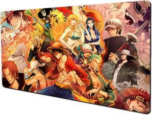 Large Mouse Pad Non-Slip Rubber Mousepad Anime Gaming Mouse Pad Waterproof Keyboard Desk Mouse Mat for Game Work Office Home Decor Computer Accessories