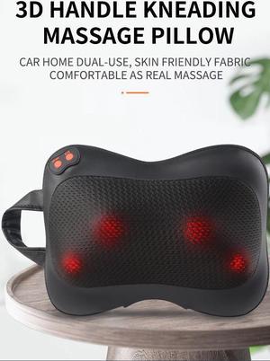 VIKTOR JURGEN Shiatsu Kneading Massage Pillow with Heat,Neck,Shoulder &  Back Massager for Home/Car/Office 