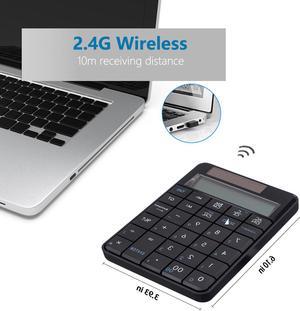 Keyboard 29key Wireless Numeric keyboard 2.4G USB Calculator&PC Numeric keyboard 2 in 1 solar keyboard