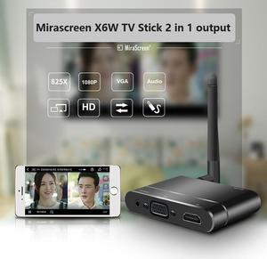 MiraScreen TV stick 3 in 1 HDMI+VGA+AV Wireless full HD 1080P Display Dongle Receiver WiFi Miracast Airplay DLNA X6W