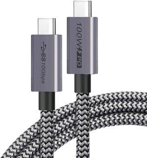 USB C to USB C Cable,100W/5A Fast Charging 4K HDTV Video Type C 3.1 10Gpbs Bandwidth 1.2meter Length