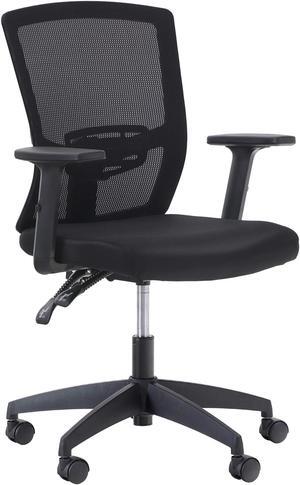 Ergonomic Home Office Desk Chair High Back, Modern 360° Swivel Executive Computer Chair with Height Adjustable Armrests, Lumbar Support, Breathable Mesh Back, Black - 1 Pack, Load Capacity: 300 lbs