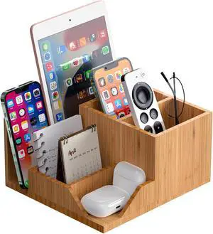 Pezin & Hulin Desk Organizer Storage Box, Office Supplies Pencil Stationery Caddy, Desktop Organizer Pen Holder, Storage Box for Bedroom Living Room and Home Office