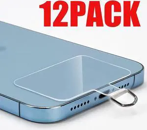 Pezin & Hulin 12 PACK Mobile Phone Lanyard Patch Anti-lost Fixed Card Shell Connection Pendant Hole Transparent Clip(Without Lanyard)