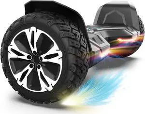 GYROOR Warrior 8.5 inch All Terrain Off Road Hoverboard with Bluetooth Speakers and LED Lights, UL2272 Certified Self Balancing Scooter