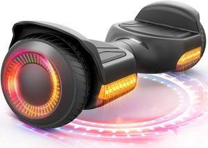 Gyroor Hoverboard New G13 All Terrain Hoverboard with LED Lights & 500W Motor, Self Balancing Off Road Hoverboards with Bluetooth for Kids ages 6-12 and Adults Gift Black