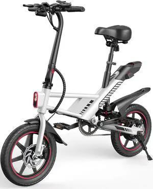 Gyroor Updated 14" Ebike 450W Electric Bike for Adults, 18.6MPH 3 Riding Modes Mini Electric Bike with 36V 10AH Battery UL2849 (Free Lock)
