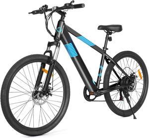 GYROOR 350W Electric Bike 26" Electric Mountain Bike for Adults, 36V Built-in Hidden Removable Battery with Shimano 7 Speed City Commuter Bike for Man Woman - UL2849