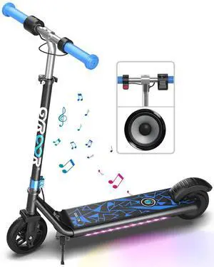 Gyroor H30 Max Electric Scooter for Kids Ages 6-12, 150W Powerful Motor, Bluetooth Music, Dual Brake System, Adjustable Height and Speed, Best Gifts for Kids, UL-Certified Scooter, Blue Gyroor H30 Max Electric Scooter for Kids Ages 6-12, 150W Powerful Motor, Bluetooth Music, Dual Brake System, Adjustable Height and Speed, Best Gifts for Kids, UL-Certified Scooter, Blue